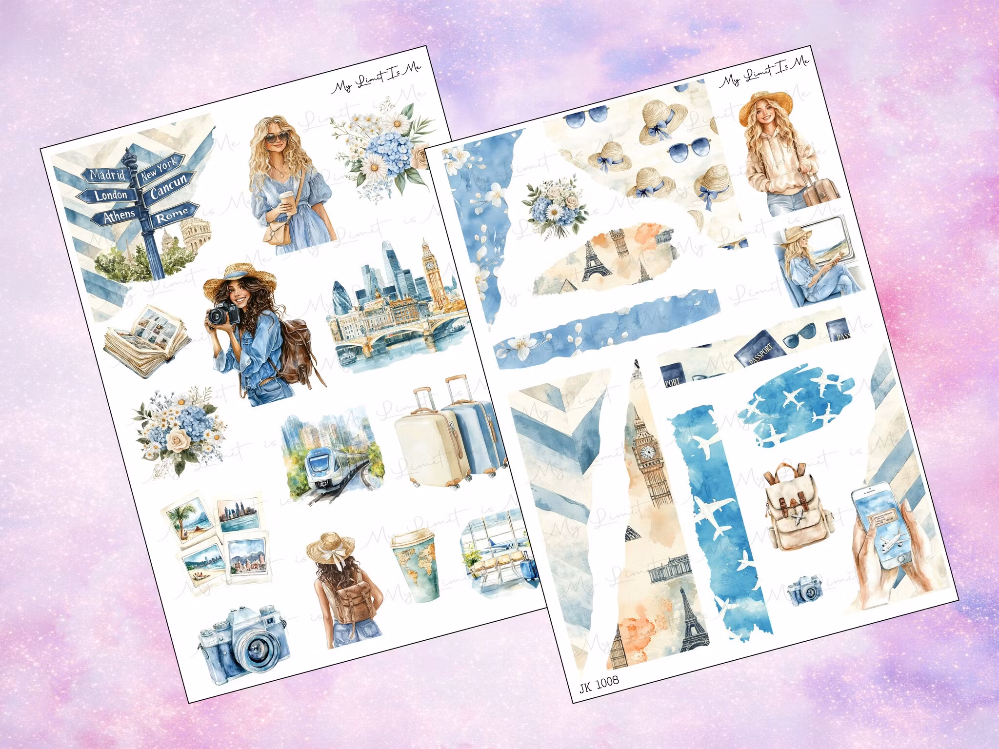 JK1008 - Journal - Traveling blue ✈️