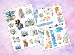 JK1008 - Journal - Traveling blue ✈️
