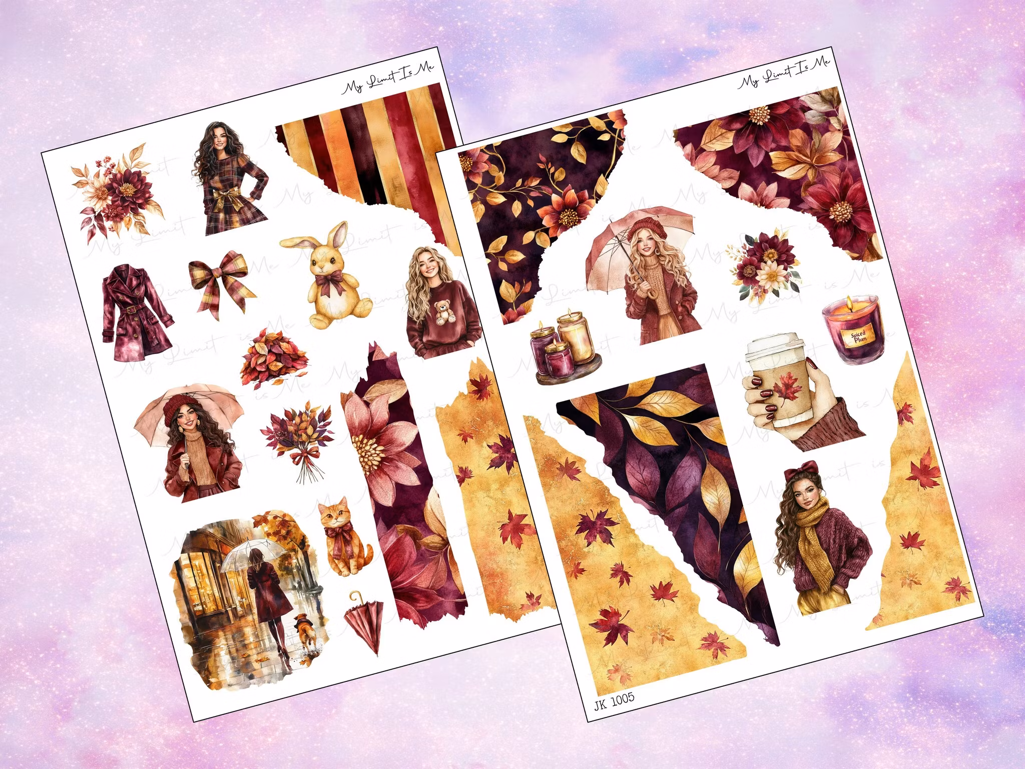 JK1005 - Journal - Burgundy Fall