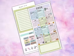 Hobonichi Weekly Yearly - 2026 Calendars (light pastel)