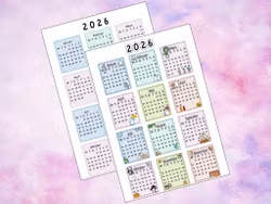 2026 "A5" Calendar