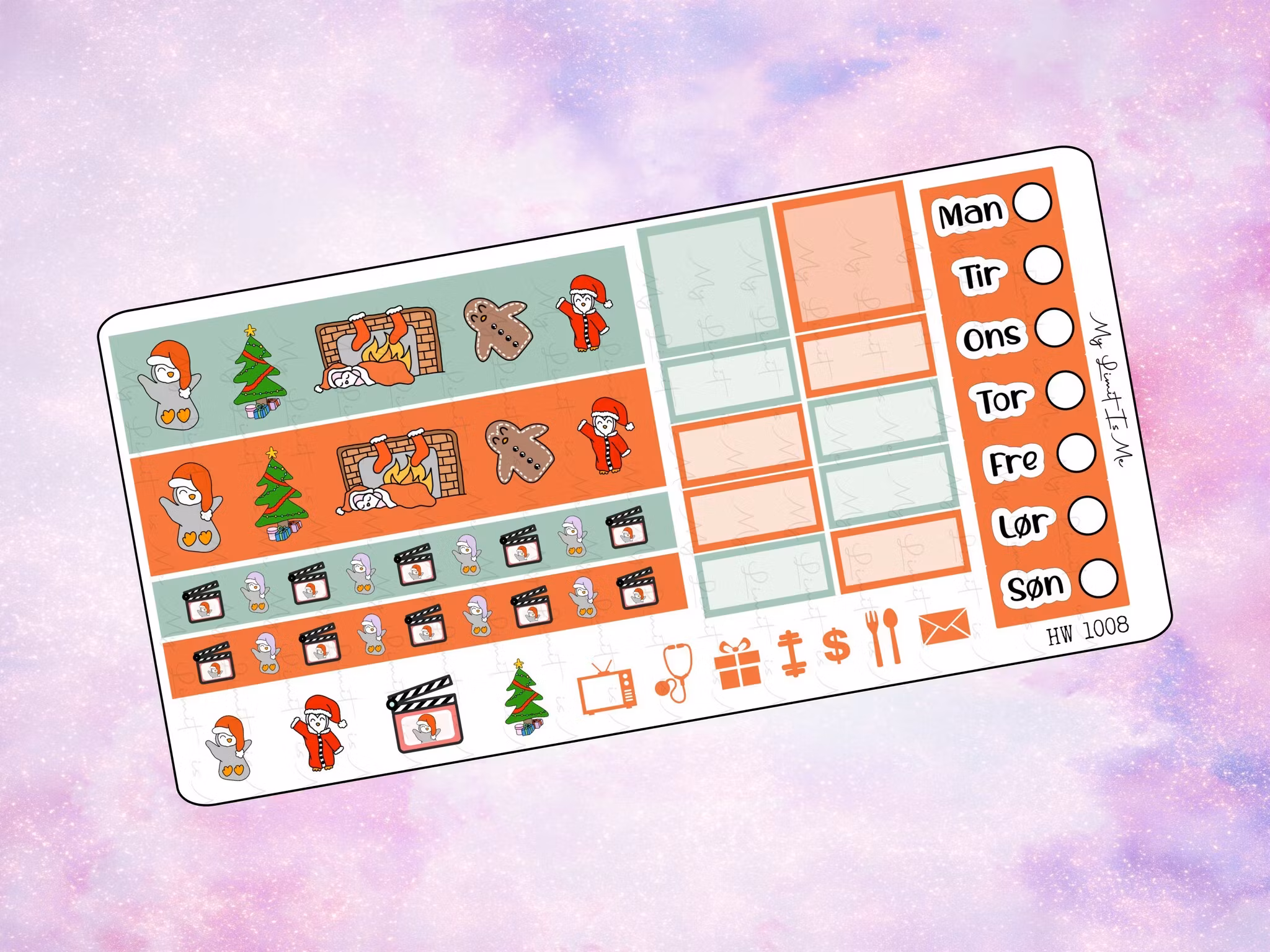 Hobonichi Weeks - HW1008 - Christmas penguins ♥