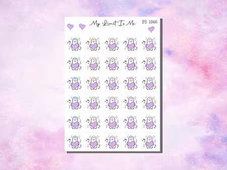 PS1046 - Lilla hjerte pingvin ♥