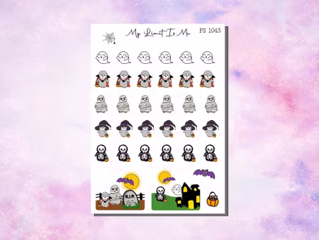 PS1043 - Halloween pingvin ♥