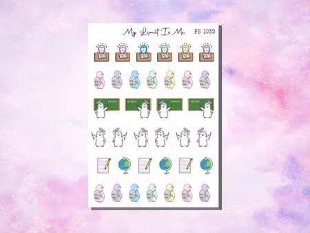 PS1035 - Skole pingvin ♥