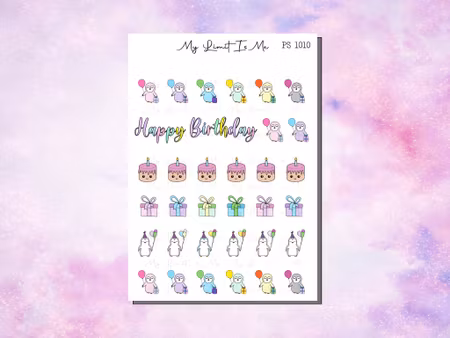 PS1010 - Bursdag pingvin ♥