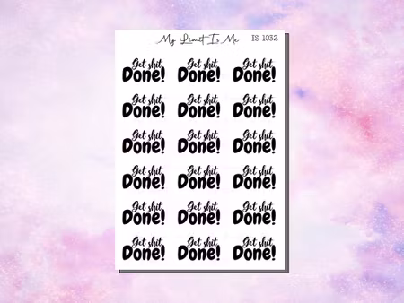 IS1032 - "Get shit done"