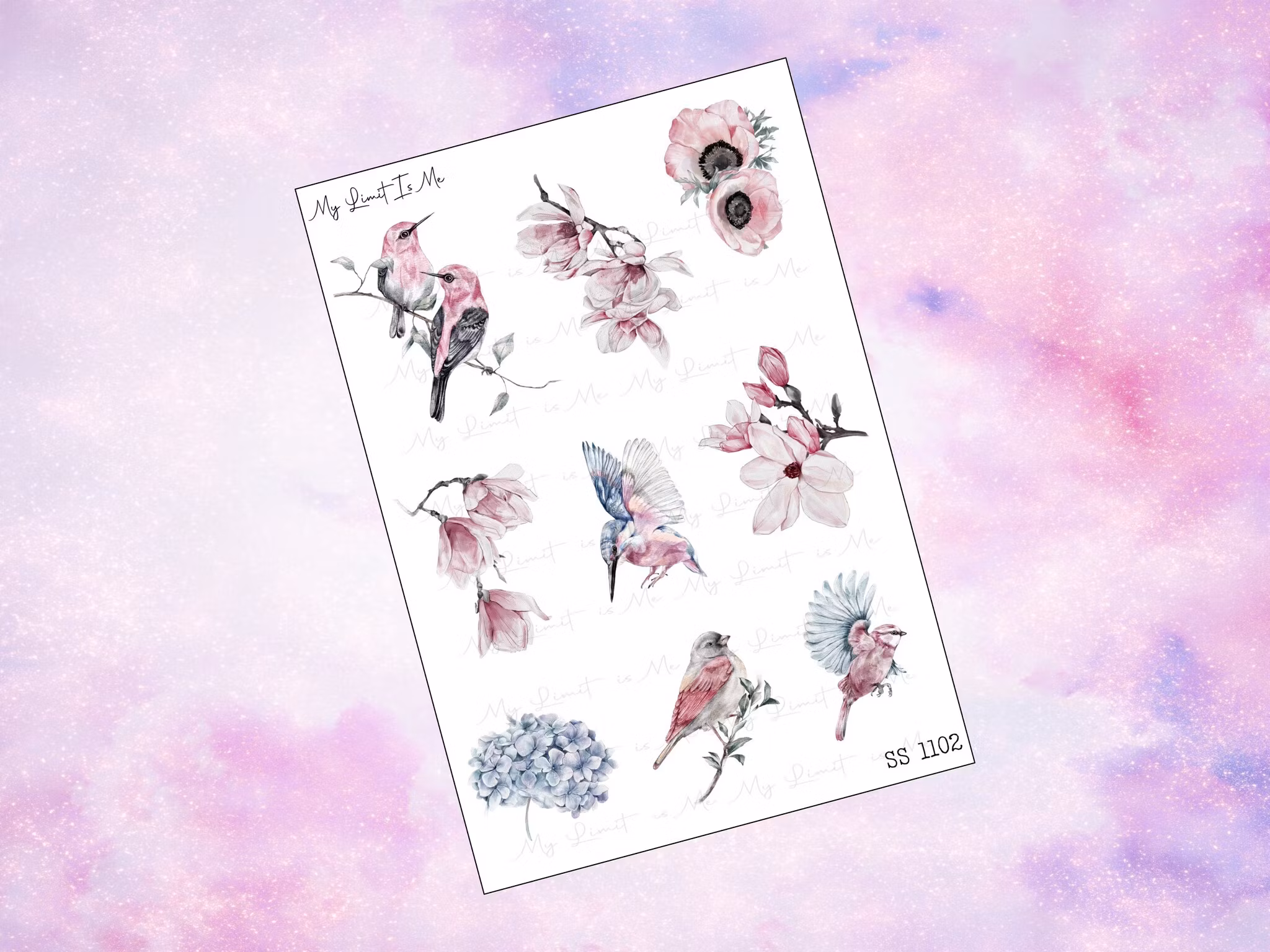 SS1102 Fugler og blomster