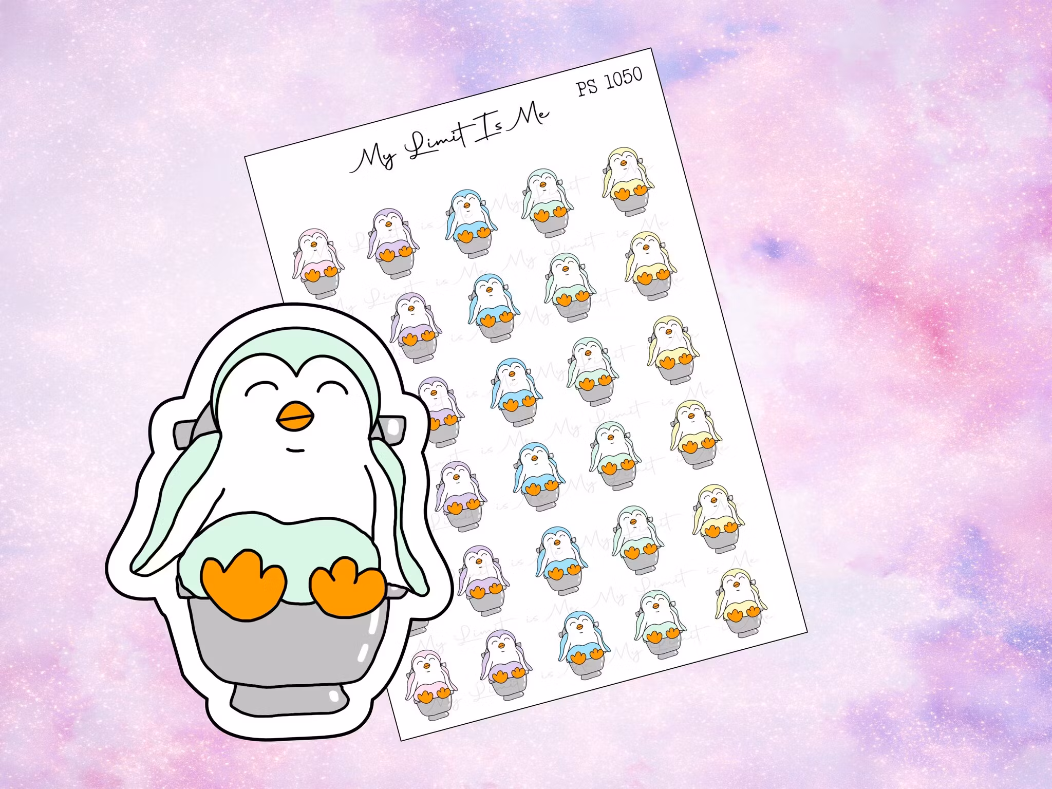 PS1050 - Toalett - WC pingvin ♥