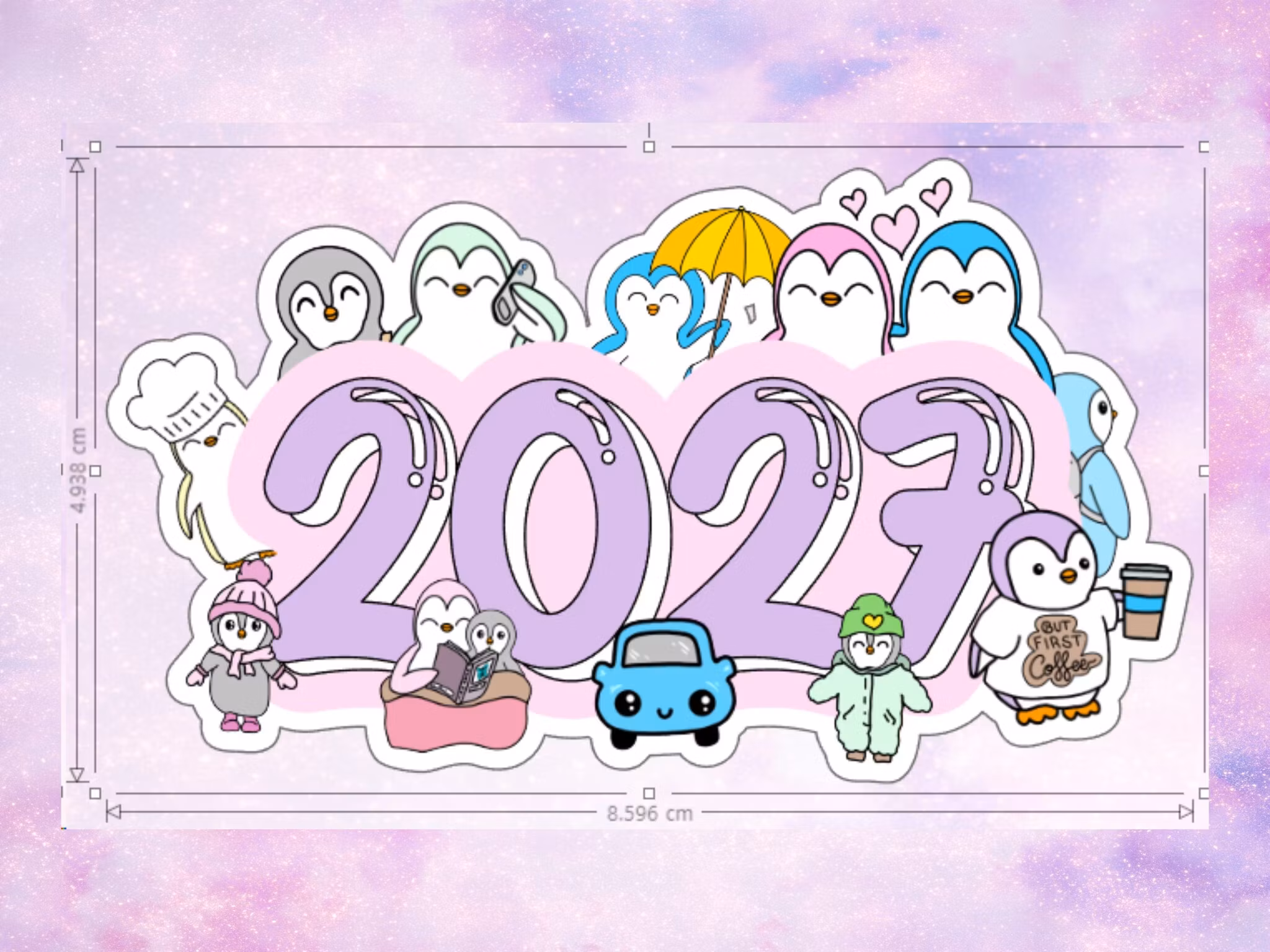 2027 DieCut pinvinger ♥