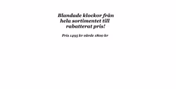 Blandade klockor för 1495 kr - värda 1800 kr