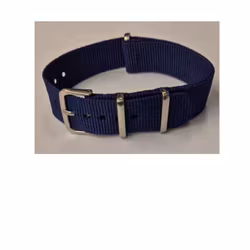 Natoarmband - Nylon - Blått 14-22 mm