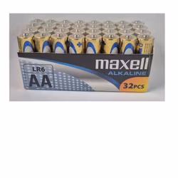 Alkaliskt Batteri - LR06 - AA - Maxell - 32-pack