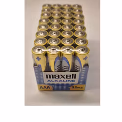 Alkaliskt Batteri - LR03 - AAA - Maxell - 32-pack