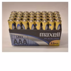 Alkaliskt Batteri - LR03 - AAA - Maxell - 32-pack