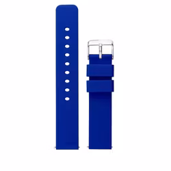 Blått mjukt silikonarmband tunnare modell 12 - 24 mm - Quick realease