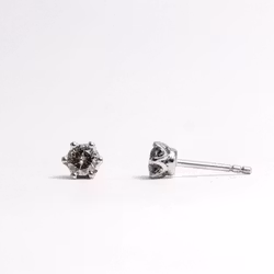 Studs örhängen, Salt and pepper diamant