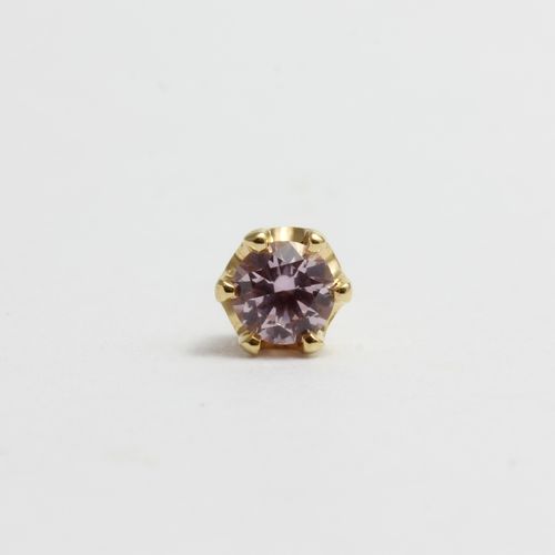 Safir "stud" rosa