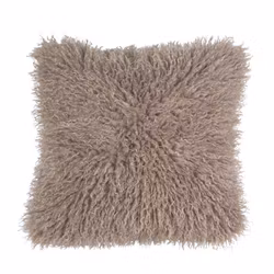 Curly kuddfodral i fuskpäls 48x48 cm – Fondaco