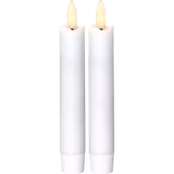 LED-antikljus 2-pack Flamme – vit, 15 cm