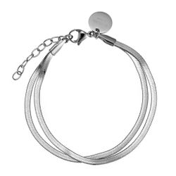 Angeline layer bracelet, steel