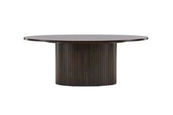 BIANCA Ovalt Soffbord Mocca 120x55x45
