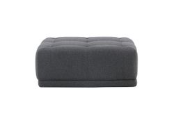TURIN Puff  Kvadrat Mörkgrå 100x100x40