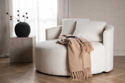 KELSO 2-Sits Soffa Loungefotölj Vit