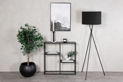 STAAL Svart Sidobord Hylla 80x81