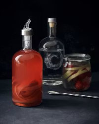 Droppkork Pourer Cocktail, Silver finish 20ml