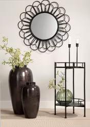 BRICKBORD METALL BAMBU SVART 33×63 CM