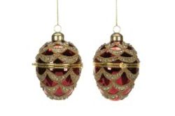 FABERGÉÄGG Julgransdekoration Öppningsbar 6x9cm