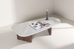 GRÖNVIK Soffbord Ljusgrå 130x65