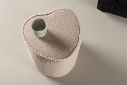 HEART Barnpall - Sittpuff Beige-Svart