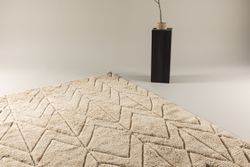 ZOE Rektangulär Beige Matta