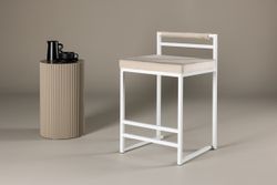 OPELIKA Barstolar Square 2-Pack Beige