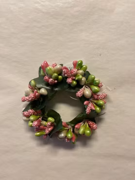 Ljusmanschett Rosa - Vit 3 cm