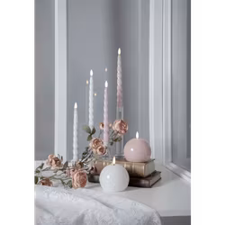 ANTIKLJUS LED 2-PACK FLAMME SHINE Vit-Rosa