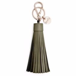 Reflextofs-Soft Tassel Reflector - Olive Green - Silver