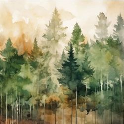 Servett Skog 33x33cm