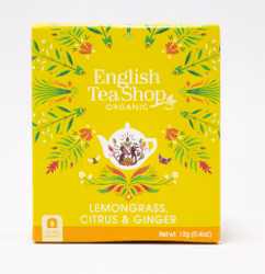 12 tepåsar Örtte citrongräs-citrus-ingefära Ekologiskt