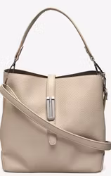 Beige axelremsväska m handtag -Ulrika Design