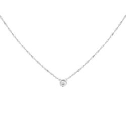 Halsband Cubic single 40-45 cm silver - CU JEWELLERY