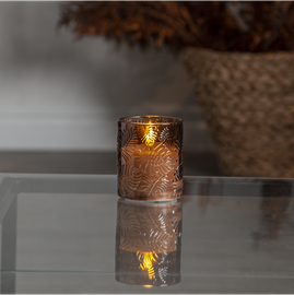 LED Blockljus Flamme Leaf Small- Star Trading