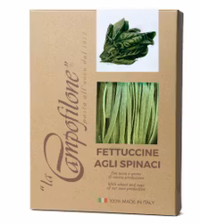 Äggpasta Fettuccine med Spenat 250g - Campofilone