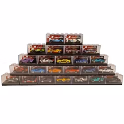 Leksaksbil Metall 1:64 – Stapelbara Boxar (ca 7–8 cm)