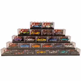 Leksaksbil Metall 1:64 – Stapelbara Boxar (ca 7–8 cm)