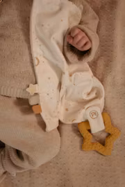 Newborn Naturals snuttefilt med bitring – present nyfödd