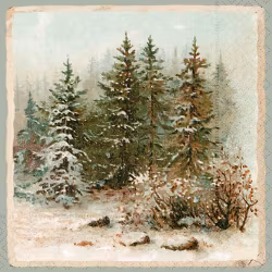 Middagsservetter Julskog – 20-pack, FSC, 33x33 cm