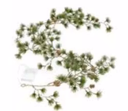 Ljusslinga LED Tall med små kottar – 125 cm